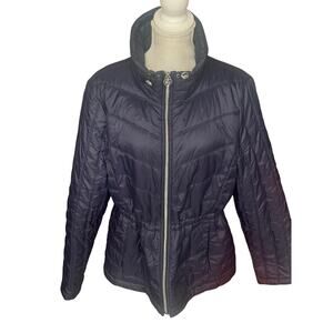 Guess Women’s Dark Blue Quilted Puffer Winter Jacket Coat Size XXL